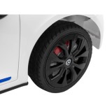 JOKO Elektrické autíčko Mercedes Benz AMG EQA, penové kolesá, kožené sedadlo, biele