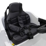 JOKO Elektrické autíčko Mercedes Benz AMG EQA, penové kolesá, kožené sedadlo, biele