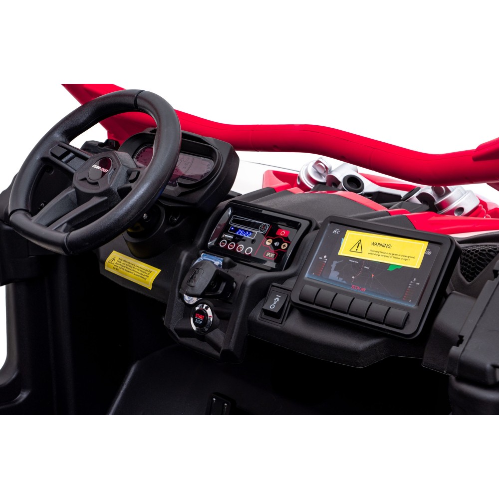 JOKO Elektrické Autíčko Buggy Maverick Turbo RR 4x200W, Dvojmiestne Kožené sedadlo, Nosnosť 50kg, FM Rádio, Penové kolesá, MP3,
