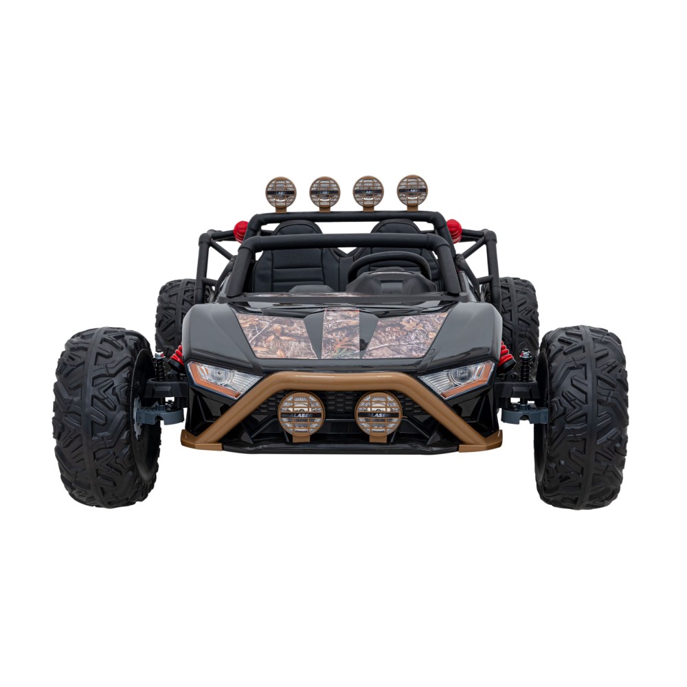 JOKO Veľké Elektrické Autíčko Buggy Racing 5, Dvojmiestne Kožené sedadlo, penové kolesá, 2x200W, nosnosť 50kg, modré