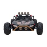 JOKO Veľké Elektrické Autíčko Buggy Racing 5, Dvojmiestne Kožené sedadlo, penové kolesá, 2x200W, nosnosť 50kg, modré