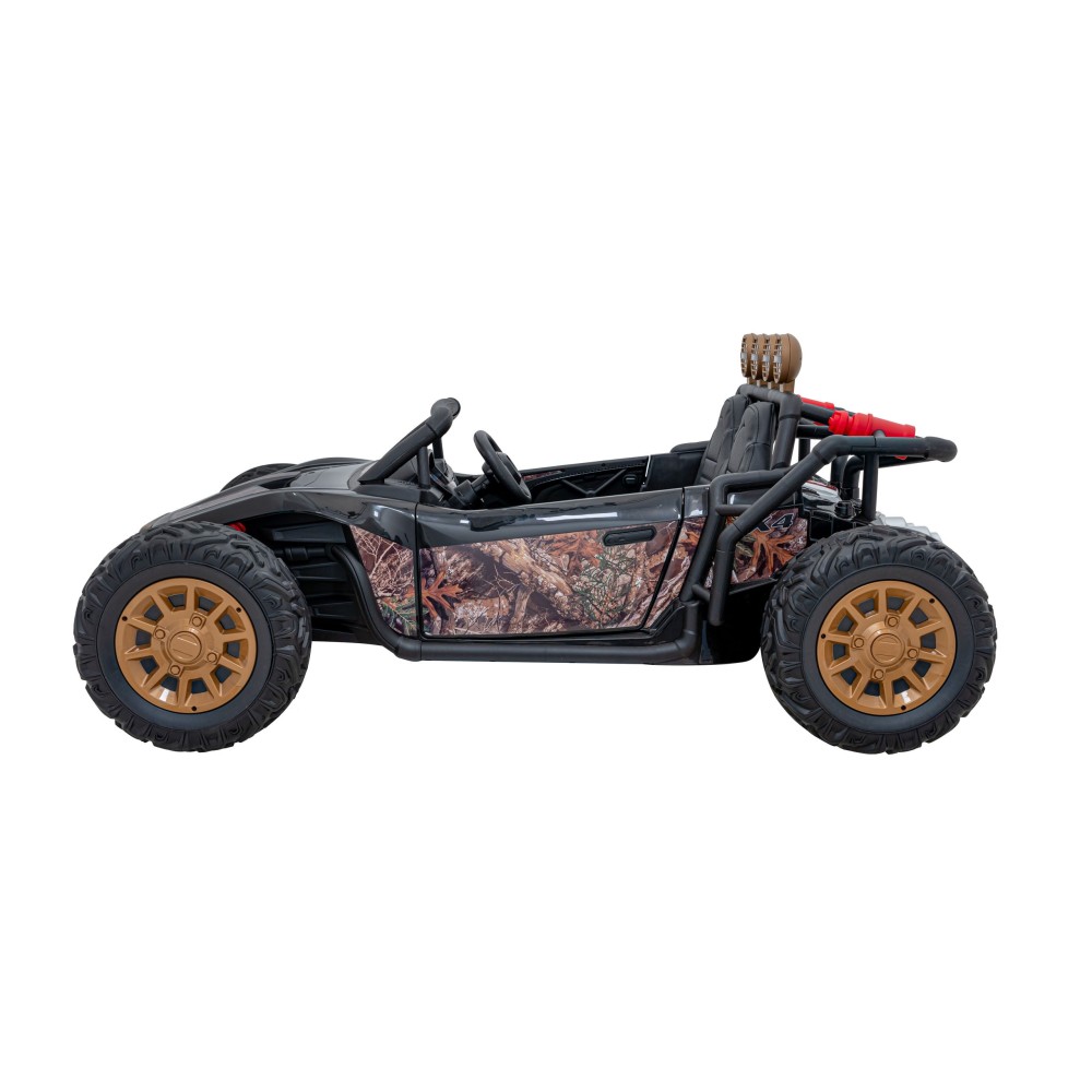 JOKO Veľké Elektrické Autíčko Buggy Racing 5, Dvojmiestne Kožené sedadlo, penové kolesá, 2x200W, nosnosť 50kg, modré