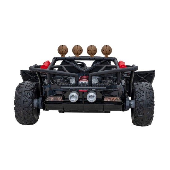 JOKO Veľké Elektrické Autíčko Buggy Racing 5, Dvojmiestne Kožené sedadlo, penové kolesá, 2x200W, nosnosť 50kg, modré