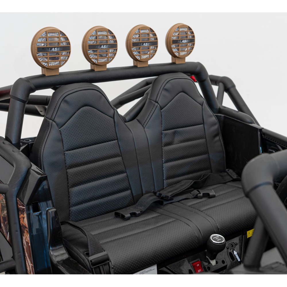 JOKO Veľké Elektrické Autíčko Buggy Racing 5, Dvojmiestne Kožené sedadlo, penové kolesá, 2x200W, nosnosť 50kg, modré