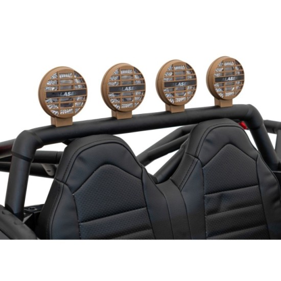 JOKO Veľké Elektrické Autíčko Buggy Racing 5, Dvojmiestne Kožené sedadlo, penové kolesá, 2x200W, nosnosť 50kg, modré