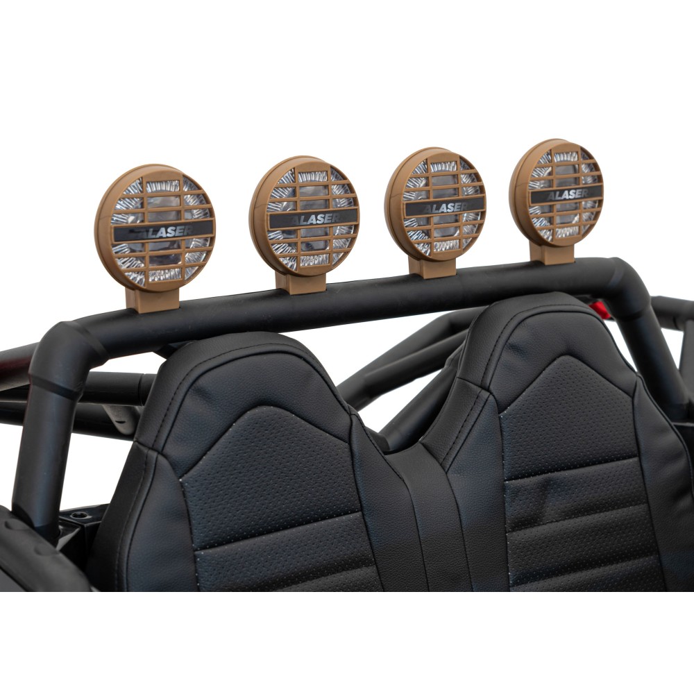 JOKO Veľké Elektrické Autíčko Buggy Racing 5, Dvojmiestne Kožené sedadlo, penové kolesá, 2x200W, nosnosť 50kg, modré
