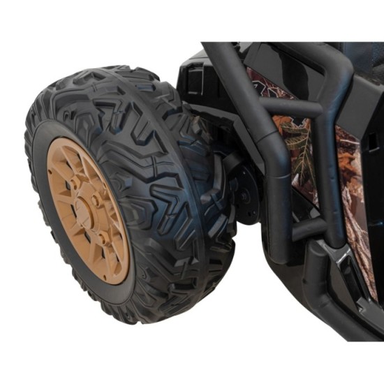 JOKO Veľké Elektrické Autíčko Buggy Racing 5, Dvojmiestne Kožené sedadlo, penové kolesá, 2x200W, nosnosť 50kg, modré