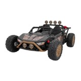 JOKO Veľké Elektrické Autíčko Buggy Racing 5, Dvojmiestne Kožené sedadlo, penové kolesá, 2x200W, nosnosť 50kg, modré