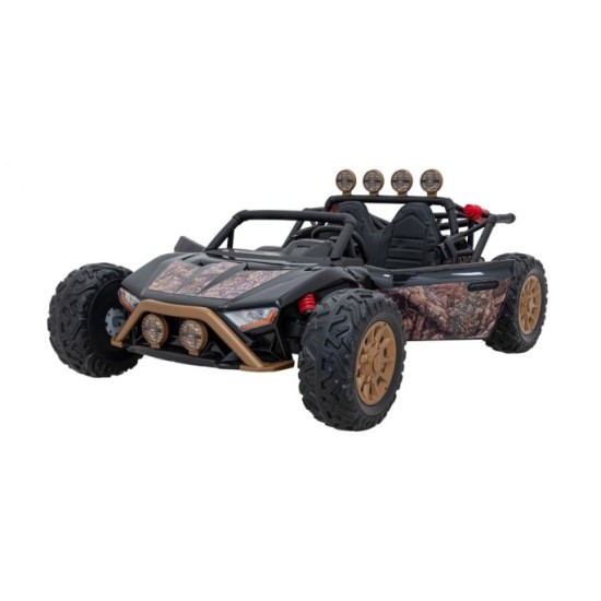 JOKO Veľké Elektrické Autíčko Buggy Racing 5, Dvojmiestne Kožené sedadlo, penové kolesá, 2x200W, nosnosť 50kg, modré