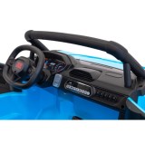 JOKO Veľké Elektrické Autíčko Buggy Racing 5, Dvojmiestne Kožené sedadlo, penové kolesá, 2x200W, nosnosť 50kg, modré