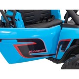 JOKO Veľké Elektrické Autíčko Buggy Racing 5, Dvojmiestne Kožené sedadlo, penové kolesá, 2x200W, nosnosť 50kg, modré