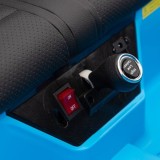JOKO Veľké Elektrické Autíčko Buggy Racing 5, Dvojmiestne Kožené sedadlo, penové kolesá, 2x200W, nosnosť 50kg, modré
