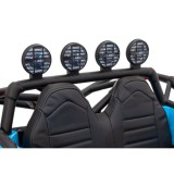 JOKO Veľké Elektrické Autíčko Buggy Racing 5, Dvojmiestne Kožené sedadlo, penové kolesá, 2x200W, nosnosť 50kg, modré