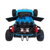 JOKO Veľké Elektrické Autíčko Buggy Racing 5, Dvojmiestne Kožené sedadlo, penové kolesá, 2x200W, nosnosť 50kg, modré