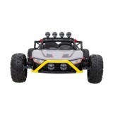 JOKO Veľké Elektrické Autíčko Buggy Racing 5, Dvojmiestne Kožené sedadlo, penové kolesá, 2x200W, nosnosť 50kg, sivé