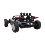 JOKO Veľké Elektrické Autíčko Buggy Racing 5, Dvojmiestne Kožené sedadlo, penové kolesá, 2x200W, nosnosť 50kg, sivé