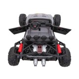 JOKO Veľké Elektrické Autíčko Buggy Racing 5, Dvojmiestne Kožené sedadlo, penové kolesá, 2x200W, nosnosť 50kg, sivé