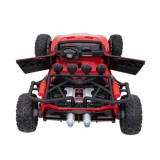 JOKO Veľké Elektrické Autíčko Buggy Racing 5, Dvojmiestne Kožené sedadlo, penové kolesá, 2x200W, nosnosť 50kg, červené