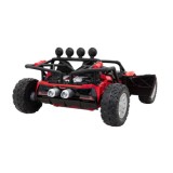 JOKO Veľké Elektrické Autíčko Buggy Racing 5, Dvojmiestne Kožené sedadlo, penové kolesá, 2x200W, nosnosť 50kg, červené