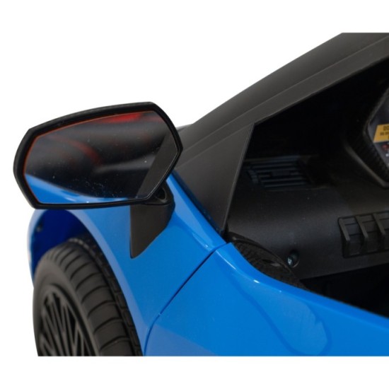 JOKO Veľké Elektrické Autíčko Lamborghini Aventador SV, kožené sedadlo, penové kolesá, nosnosť 100kg, 2x200W, 24V, modré