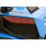 JOKO Veľké Elektrické Autíčko Lamborghini Aventador SV, kožené sedadlo, penové kolesá, nosnosť 100kg, 2x200W, 24V, modré