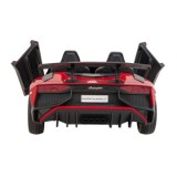 JOKO Veľké Elektrické Autíčko Lamborghini Aventador SV, kožené sedadlo, penové kolesá, nosnosť 100kg, 2x200W, 24V, červené