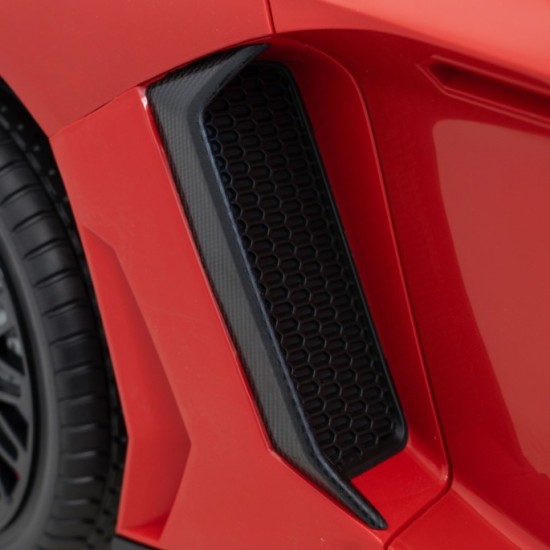 JOKO Veľké Elektrické Autíčko Lamborghini Aventador SV, kožené sedadlo, penové kolesá, nosnosť 100kg, 2x200W, 24V, červené