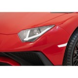 JOKO Veľké Elektrické Autíčko Lamborghini Aventador SV, kožené sedadlo, penové kolesá, nosnosť 100kg, 2x200W, 24V, červené