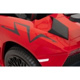 JOKO Veľké Elektrické Autíčko Lamborghini Aventador SV, kožené sedadlo, penové kolesá, nosnosť 100kg, 2x200W, 24V, červené