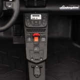 JOKO Veľké Elektrické Autíčko Lamborghini Aventador SV, kožené sedadlo, penové kolesá, nosnosť 100kg, 2x200W, 24V, biele