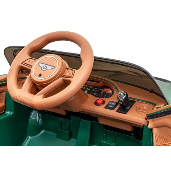 JOKO Elektrické autíčko Bentley Bacalar, penové kolesá, kožené sedadlo, zelené