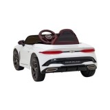 JOKO Elektrické autíčko Bentley Bacalar, penové kolesá, kožené sedadlo, biele