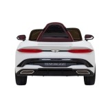 JOKO Elektrické autíčko Bentley Bacalar, penové kolesá, kožené sedadlo, biele