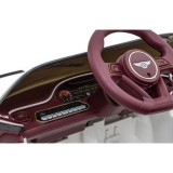 JOKO Elektrické autíčko Bentley Bacalar, penové kolesá, kožené sedadlo, biele
