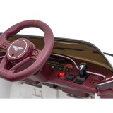 JOKO Elektrické autíčko Bentley Bacalar, penové kolesá, kožené sedadlo, biele