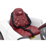 JOKO Elektrické autíčko Bentley Bacalar, penové kolesá, kožené sedadlo, biele