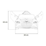 JOKO Elektrické autíčko Bentley Bacalar, penové kolesá, kožené sedadlo, biele