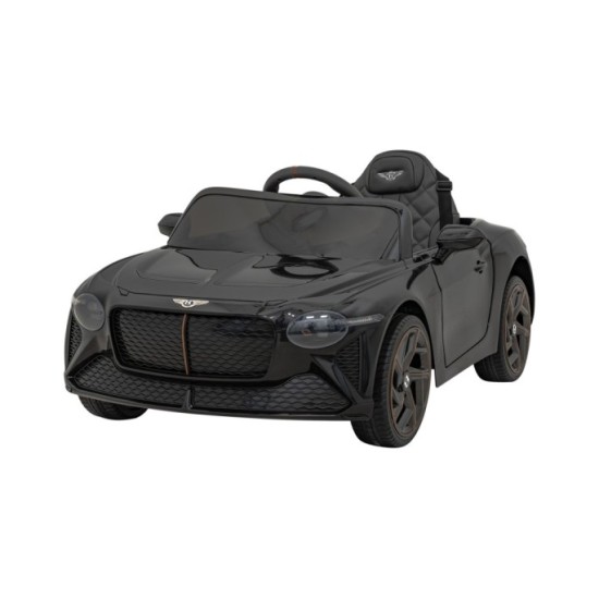 JOKO Elektrické autíčko Bentley Bacalar, penové kolesá, kožené sedadlo, čierne
