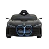 JOKO Elektrické autíčko BMW I4, penové kolesá, kožené sedadlo, čierne