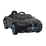 JOKO Elektrické autíčko BMW I4, penové kolesá, kožené sedadlo, čierne