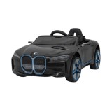 JOKO Elektrické autíčko BMW I4, penové kolesá, kožené sedadlo, čierne