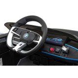 JOKO Elektrické autíčko BMW I4, penové kolesá, kožené sedadlo, čierne