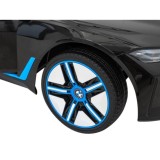 JOKO Elektrické autíčko BMW I4, penové kolesá, kožené sedadlo, čierne