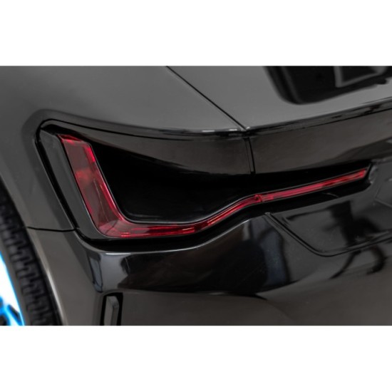 JOKO Elektrické autíčko BMW I4, penové kolesá, kožené sedadlo, čierne