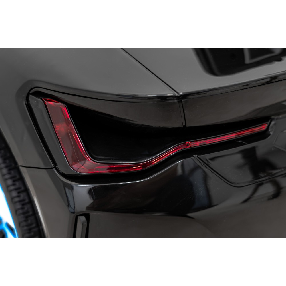 JOKO Elektrické autíčko BMW I4, penové kolesá, kožené sedadlo, čierne