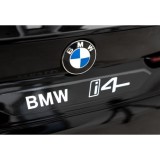 JOKO Elektrické autíčko BMW I4, penové kolesá, kožené sedadlo, čierne
