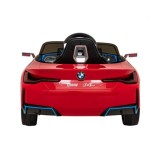JOKO Elektrické autíčko BMW I4, penové kolesá, kožené sedadlo, červené