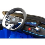 JOKO Elektrické autíčko BMW I4, penové kolesá, kožené sedadlo, modré