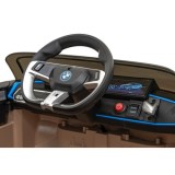 JOKO Elektrické autíčko BMW I4, penové kolesá, kožené sedadlo, hnedé