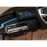 JOKO Elektrické autíčko BMW I4, penové kolesá, kožené sedadlo, hnedé